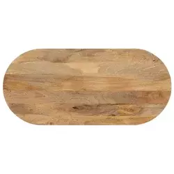 Stolna ploča 120x50x2,5 cm ovalna od masivnog drva manga