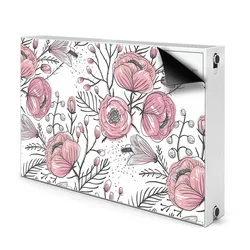 tulup.si Pokrov radiatorja Pastelne vrtnice umetnost 90x60 cm
