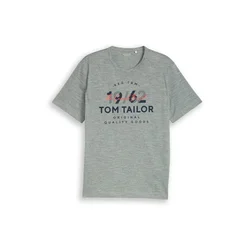 TOM TAILOR Majica mornarska/pastelno zelena/korala