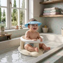 Set za kupanje bebe – Dolu sedište bež + Canpol štitnik plavi