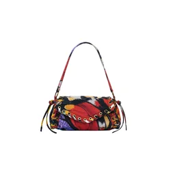 Desigual Torba za čez ramo rumena/lila/rdeča/črna