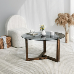 Hanah Home Klub sto 75x40x75cm Sivi