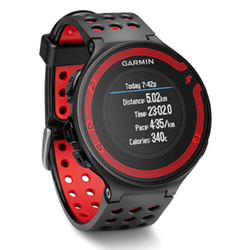 GARMIN GPS sportski sat FORERUNNER 220, (010-01147-10), crno-crveni