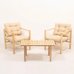 Hanah Home Baštenski set sto i 2 stolice MYG02, Krem