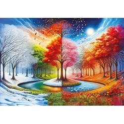 Art puzzle - Puzzle Štirje svetovi - 2 000 kosov