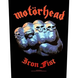 Motörhead Iron Fist 2017 Našitek za šivanje 36 x 30 cm