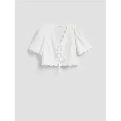 Reserved - Bluza s čipkastim detaljima