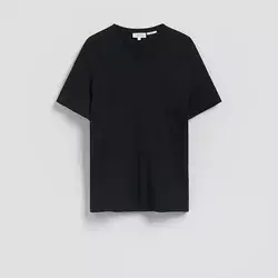 Reserved - Regular fit majica kratkih rukava s mešavinom lana