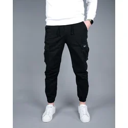Denistar Muške pantalone 100/2865, Kargo, Crne