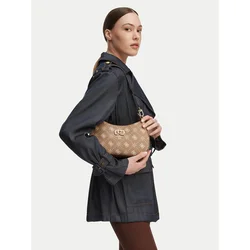 Ročna torba Guess Emelie Logo HWGP99 28180 Bež