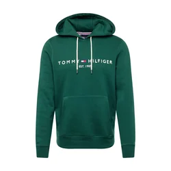 TOMMY HILFIGER Majica temno zelena/rdeča/bela
