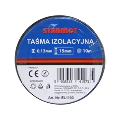 Črni izolacijski trak 15 mm x 10 m