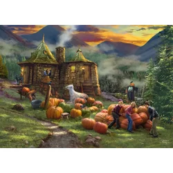 Schmidt - Puzzle Thomas Kinkade: Harry Potter – Hagridova koča - 1 000 kosov
