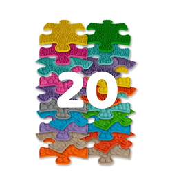 Muffik: Mini set - Senzorična ortopedska preproga z 20 deli