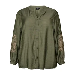 Zizzi Bluza CAJANICE temno zelena