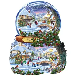 Sunsout - Puzzle Zimska vas - 1 000 kosov