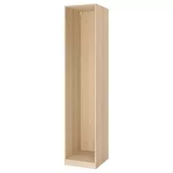 PAX Okvir garderobera, belo b. im. hrastovine, 50x58x236 cm