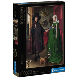Clementoni - Puzzle Van Eyck: Portret Arnolfini 1000 - 1 000 dijelova