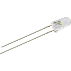 TRU COMPONENTS Ožičena LED dioda, bele barve, okrogla 5 mm 40000 mcd 8 ° 30 mA 3.1 V TRU Components LED-5-40.000W