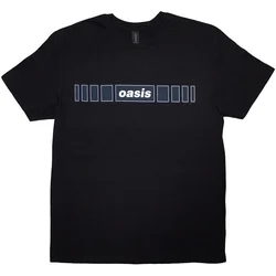 Oasis Majica Horizontal Bars Logo Unisex Black M