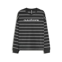 Bershka Majica črna/bela