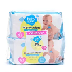 Baby spa vlažne maramice sa vitaminom E 4x64kom