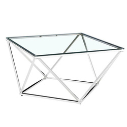 Ena Sto 100x100x46cm, Srebrne boje