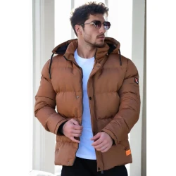 23453 Dewberry Removable Hood Faux Fur Lined Slim fit Jacket-TABA