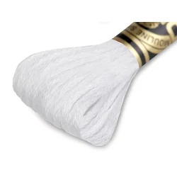 Vezeninska preja DMC Mouliné Spécial Cotton - B5200 White