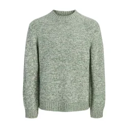 JACK & JONES Pulover JORMONTREAL večbarvno zelena