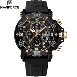 Sat NAVIFORCE MR-38581 - Crna / Zlatna / Tip2 KP38581