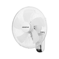 Aigostar -  Zidni ventilator 45W/230V bela + daljinski upravljač