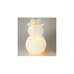 LED božićna dekoracija 12xLED/3xAA 39 cm topla bela snegović