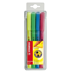 STABILO flomaster, marker FLASH EDITION, 4 kosi