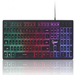 KB UML 01 Gembird Rainbow multimedijalna tastatura sa pozadinskim osvetljenjem, US layout USB