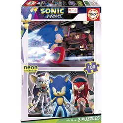 Educa Sonic Prime puzzle 2x100 kosov