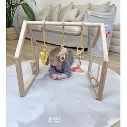 shumee Gugu Baby Gym gorčično zelena