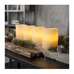 BRILAGI - SET 4x LED sveće LED/1xCR2032 krem boje + tajmer