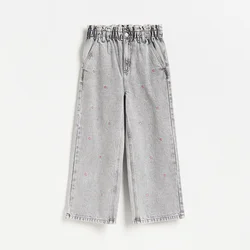 Reserved - Wide leg farmerke s vezom