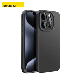 Pisen Maska za mobilni telefon iPhone 15 Pro, Crna