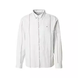 Calvin Klein Srajca pastelno modra/češnjevo rdeča/bela