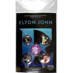 Elton John Glasses Odznak 25 mm