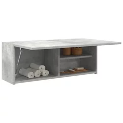 Kupaonski zidni ormarić beton sivi 80x25x30cm konstruirano drvo