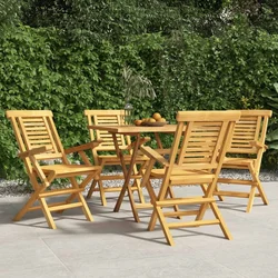 Sklopive vrtne stolice 4 kom 56x63x90 cm od masivne tikovine