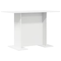 Stol za objedovanje Bijelo 110 x 60 x 75 cm Konstruirano drvo