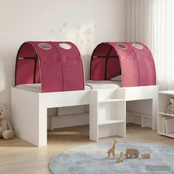Krevet s Tunnels 4 pcs Bijela i crvena Konstruirano drvo