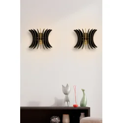 Opviq Zidna lampa E27 Socket, Crna