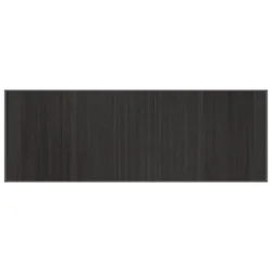 Vidaxl Preproga pravokotna siva 70x200 cm bambus
