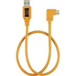 Tether Tools Tether Tools USB kabel USB-A vtič\, USB-C® vtič 0.50 m oranžna 90° kotni desno TET-CUCRT02-ORG, (20425706)