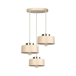 Luster na sajli IGNIA 3xE27/60W/230V bež/zlatna